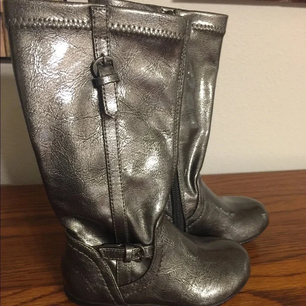 Nordstrom pewter boots size toddler 8